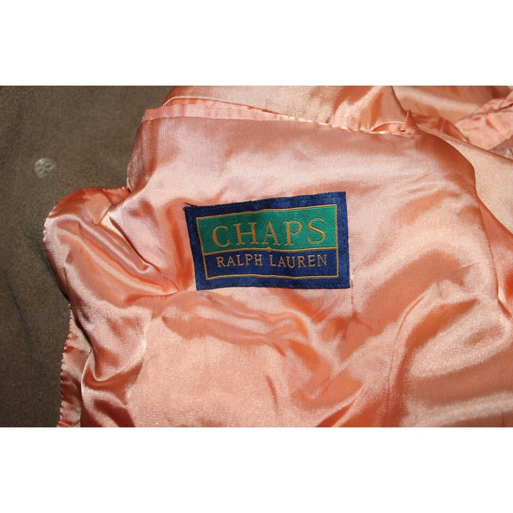 Chaps Ralph Lauren Wool Overcoat Size R-48 - Picture 4 of 4